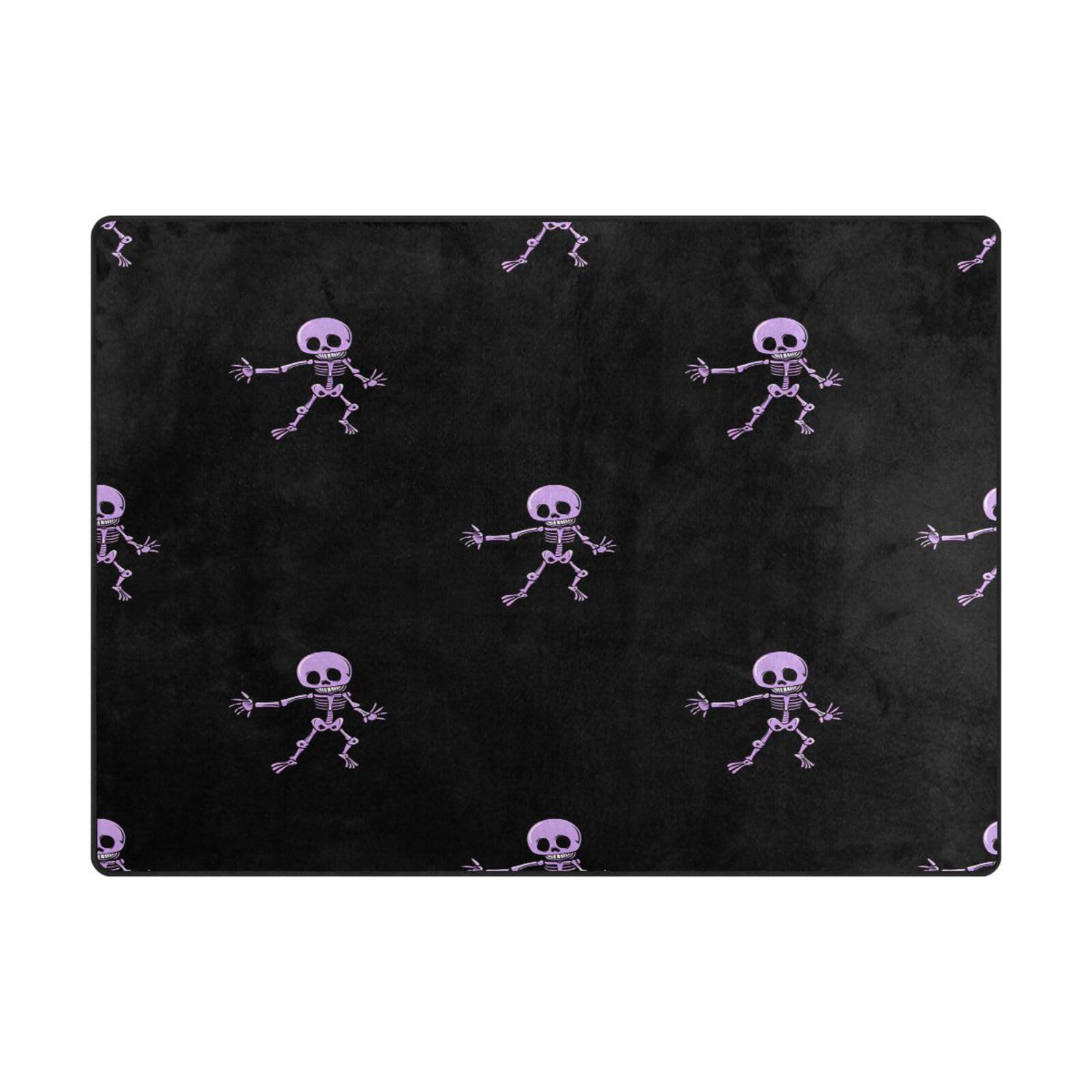 Tapis squelette violet 203x147 cm Mnsruu grand format de salon
