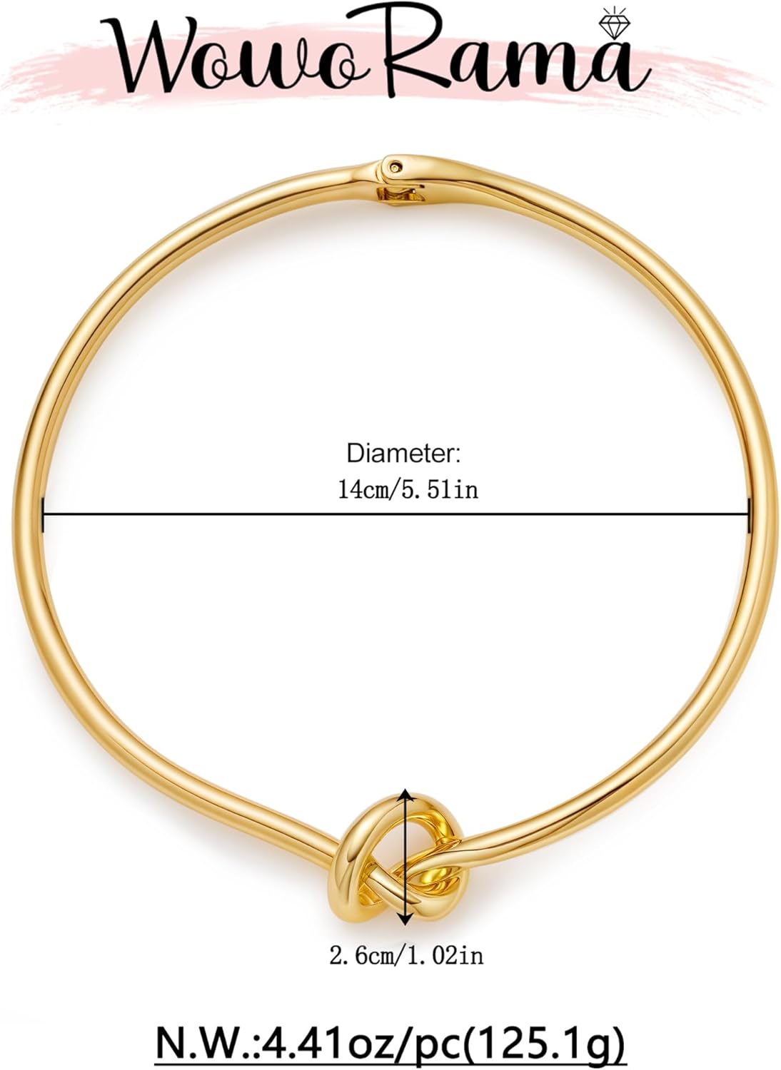 WOWORAMA Chunky Choker Collar Necklace for Women Gold Silver Teardrop Choker Necklace Spring Open Cuff Necklace Metal Statement Necklace - Image 6