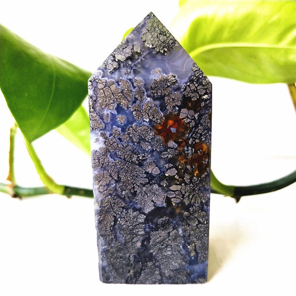 Cristaux d'agate naturelle en pointe pour une décoration de salle zen et harmonieuse