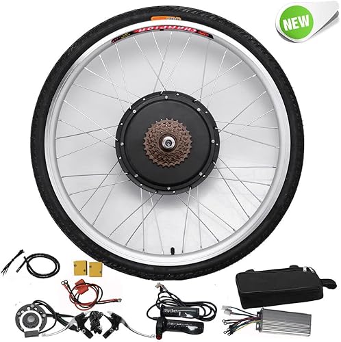 Miniatura 6 de Kit de motor eléctrico de bicicleta de 26 pulgadas, kit de conversión de bicicleta eléctrica, kit de motor de cubo de bicicleta eléctrica con