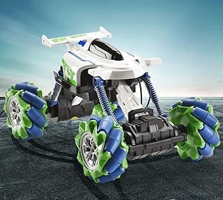 سيارة كهربائية لاسلكية تعمل بجهاز تحكم عن بعد بتردد 2.4 جيجا من زانجل دفع رباعي عالية السرعة لرفع افقي للتسلق لعبة بعجلة دوارة 360 درجة وامتصاص الصدمات أخضر