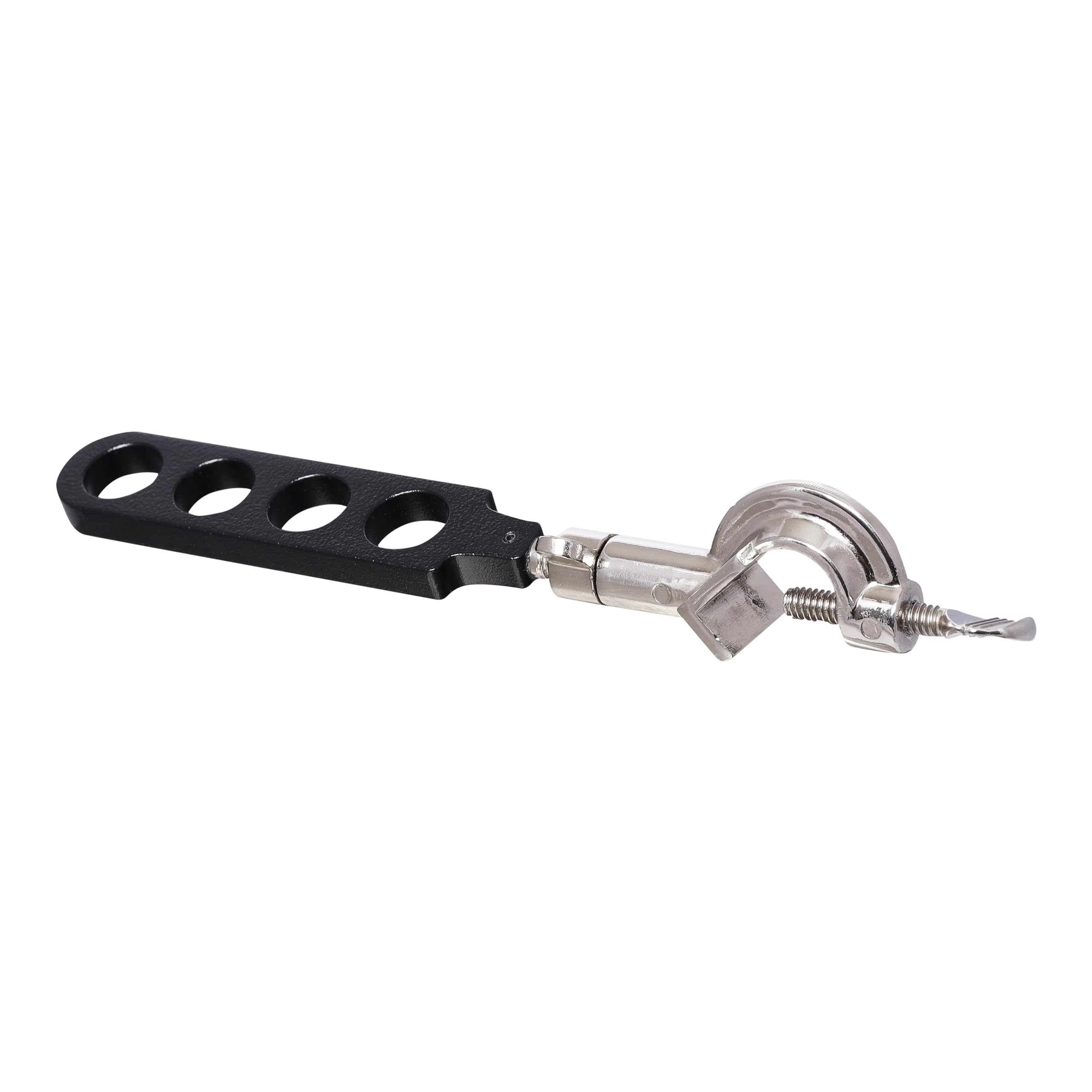EISCO Test Tube Clamp Holder on Swivel Bosshead, 4 Holes - Fits test tubes of 16mm in Diameter
