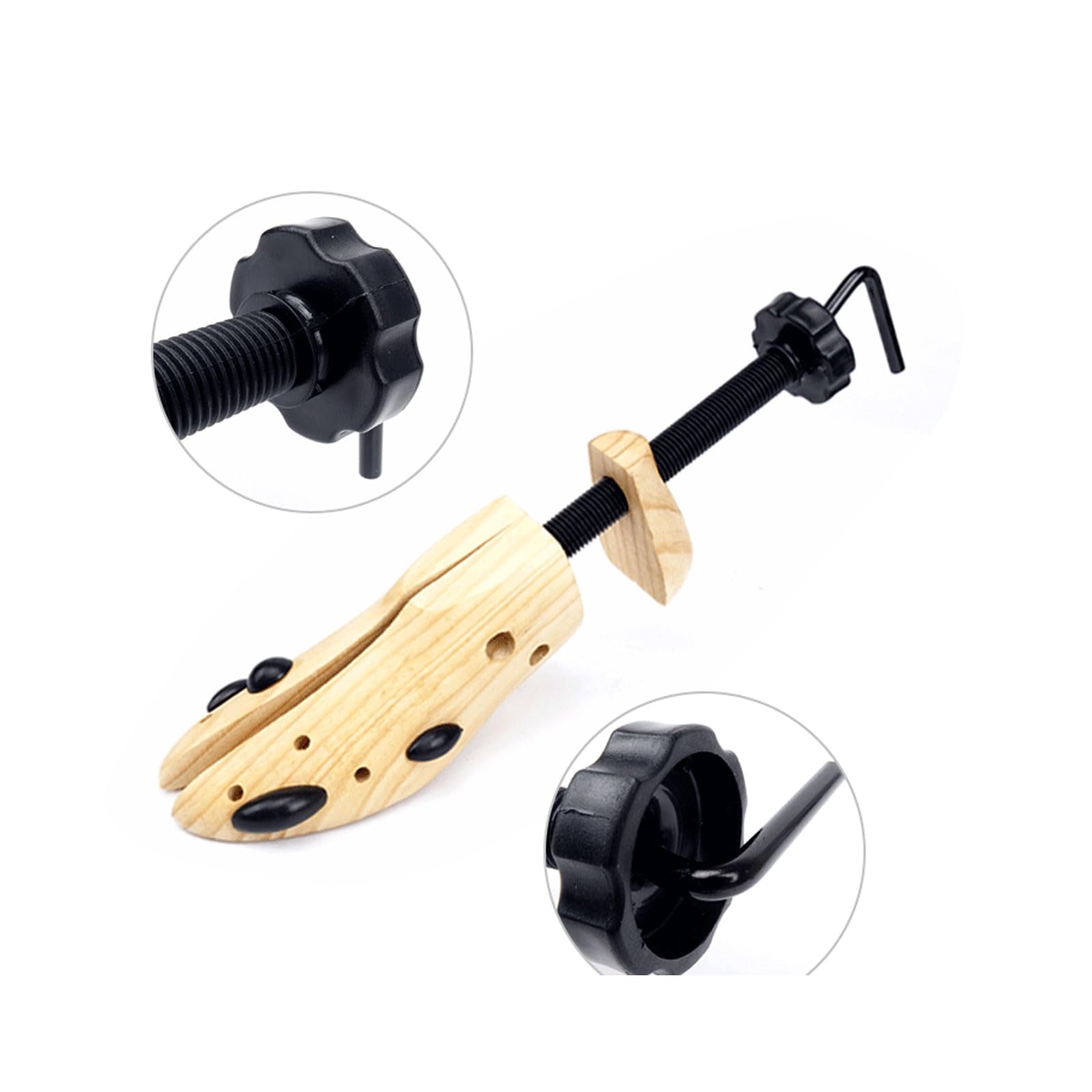 Espansore Per Scarpe Regolabile Matago - Allunga Lunghezza E Larghezza, Legno E Metallo, Taglia M - Foto 11