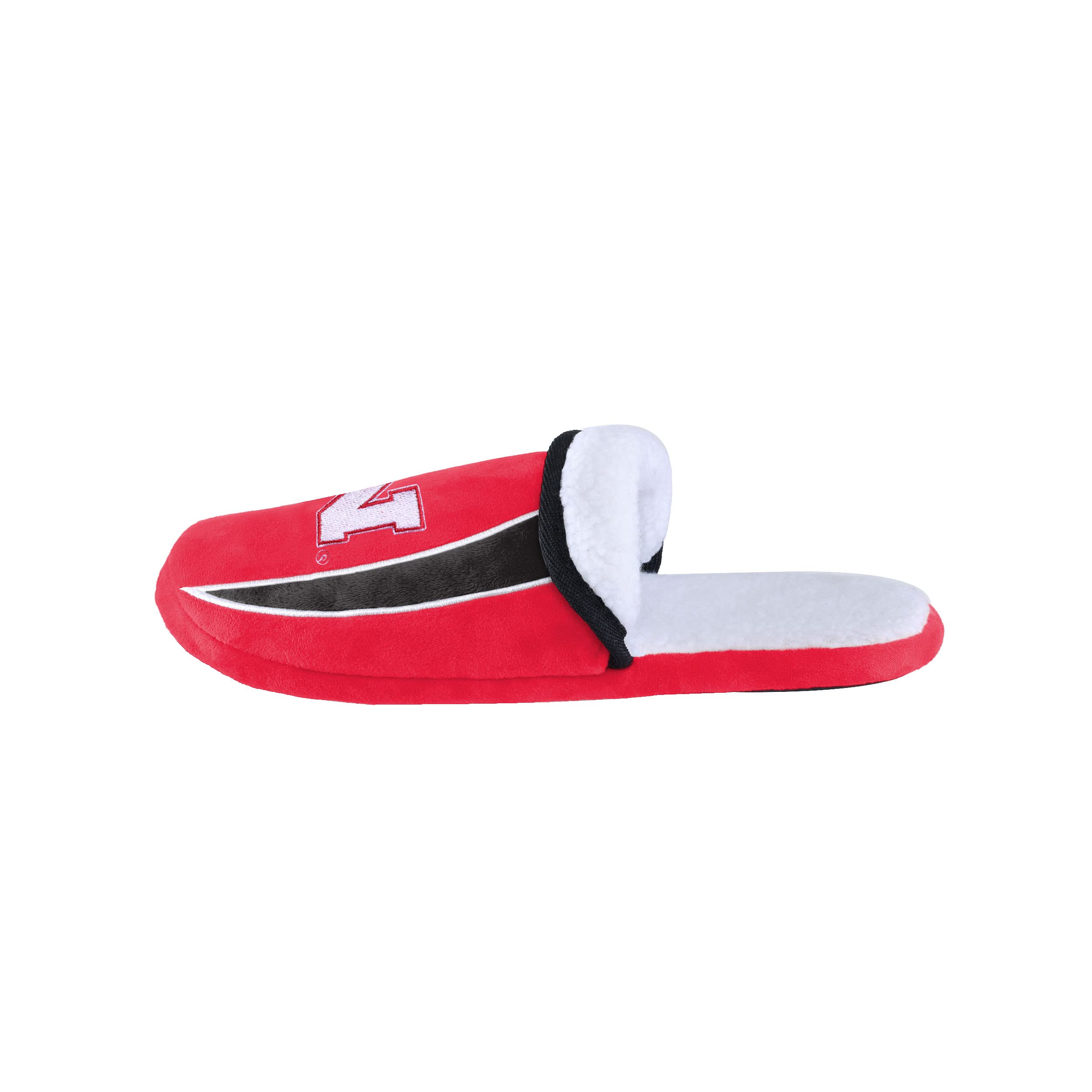 FOCO Nebraska Cornhuskers NCAA Mens Sherpa Slide Slippers - M