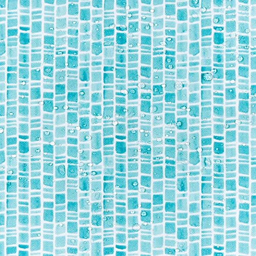 Tommy Bahama Indoor/Outdoor Mosaic Light Filtering Grommet Top Curtain Panel, 54"X108", Blue Radiance, Set Of 2 #TOP4