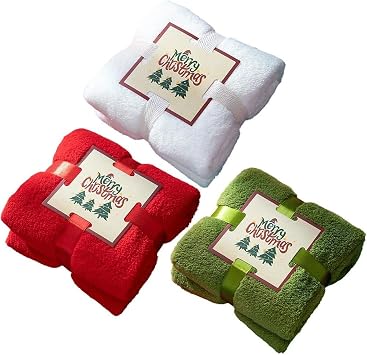 3pcs Christmas Hand Towels Washcloths Pure Cotton Towels Absorbent Drying Bathroom Towels Decorative Towels for Xmas Holiday Party