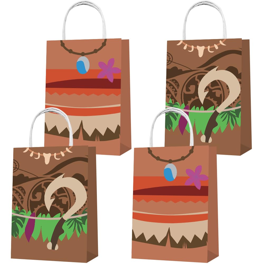 Minamihong Party Favor Bags 16PCS for Ocean Girl Gift Goodie Treat Candy Bags for Ocean Girl Themed Birthday Party Supplies Decorations