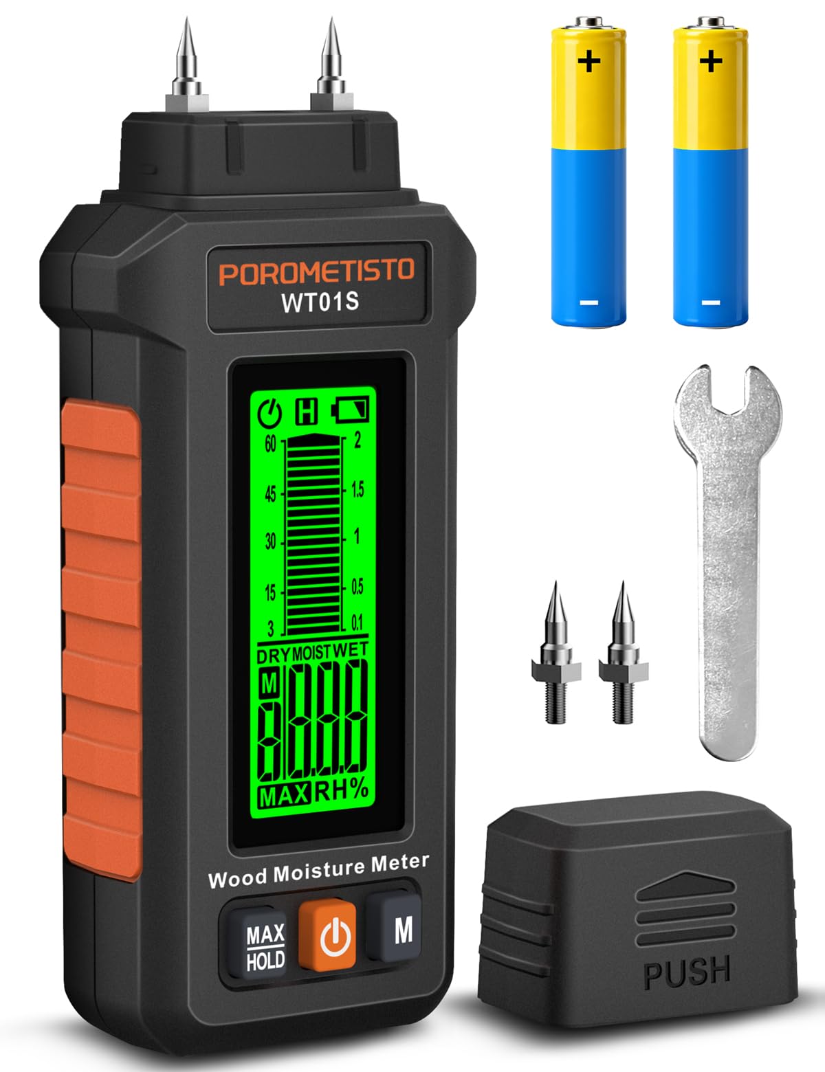 POROMETISTO Moisture Meter - 5-in-1 Humidity Tester -1 POROMETISTO Moisture Meter - 5-in-1 Humidity Tester -1