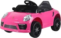 Carrinho Eletrico Infantil Menina Rosa com Controle Remoto 2 Lugares para Crianças a Partir de 3 Anos
