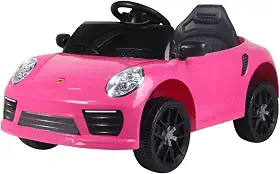 Carrinho Eletrico Infantil Menina Rosa com Controle Remoto 2 Lugares para Crianças a Partir de 3 Anos