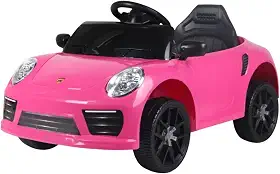 Carrinho Eletrico Infantil Menina Rosa com Controle Remoto 2 Lugares para Crianças a Partir de 3 Anos