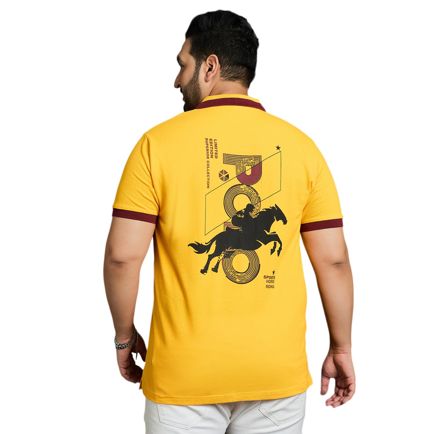 bigbanana Plus Size Men's Regular Fit Printed Polo Tshirt-picture-15