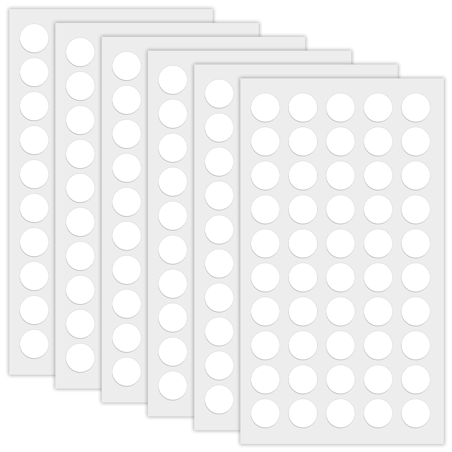 DIPZO Pack of 300 Transparent Double-Sided Adhesive Dots, Waterproof and Removable Round Stickers for DIY, Festival, and Office Decoration (2cm Diameter, 0.5 mm Thick)