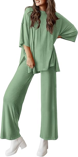 PRETTYGARDEN Two Piece Sets For Women Summer Fashion Lounge Matching Set 2025 Travel Vacation Airport Outfits Clothing