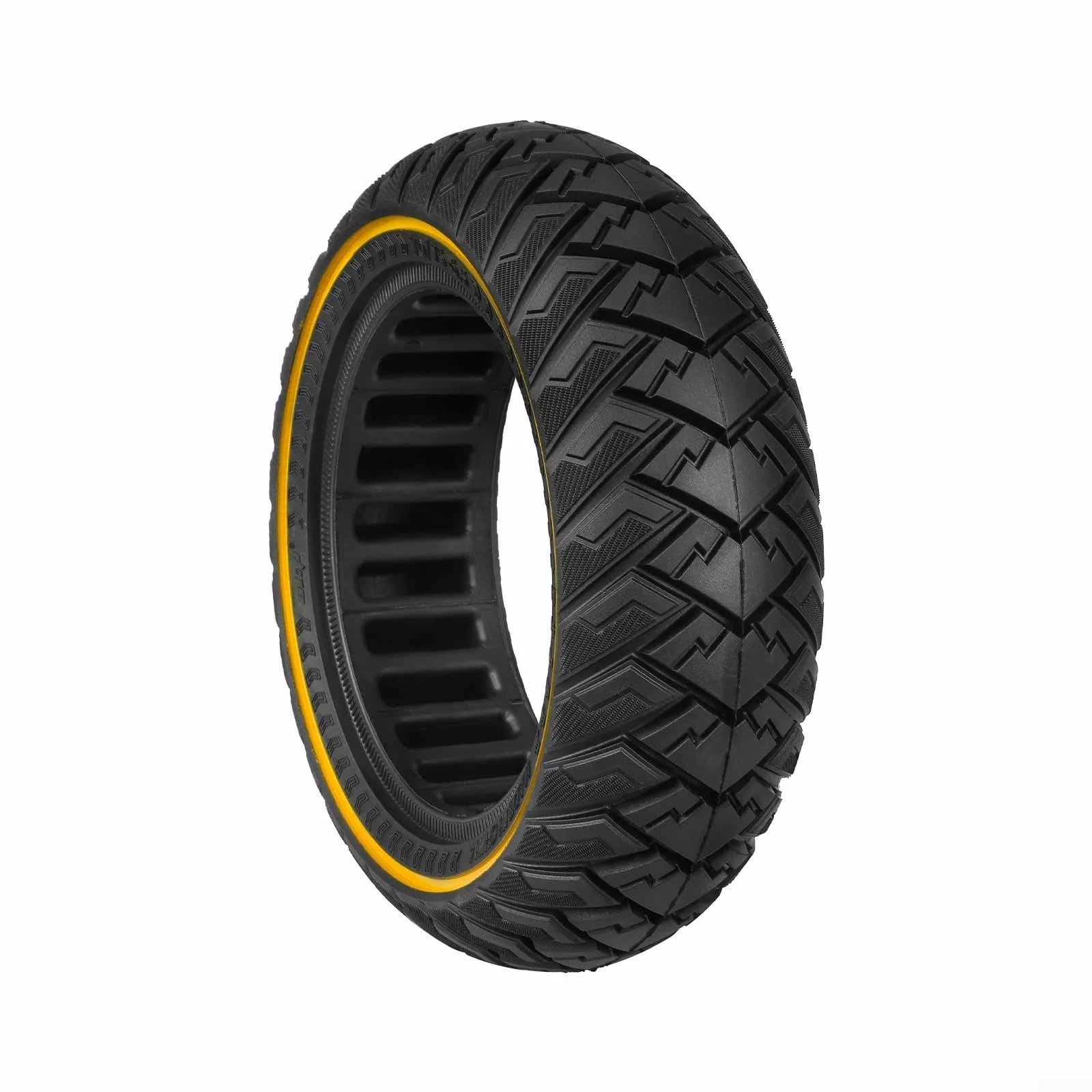 Pneu solide à motif d'ailes de 28 cm pour terrain accidenté