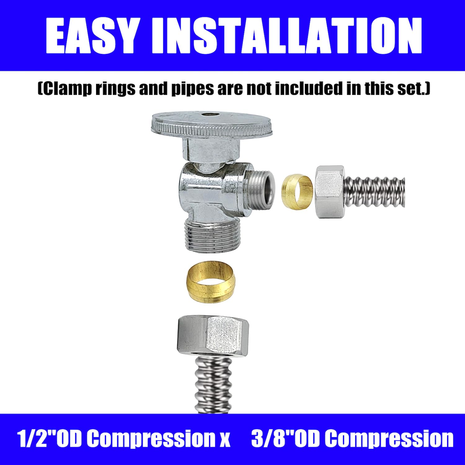 BrassCraft 1/2 In. Nominal Compression Inlet X 3/8 In. O.D. Compression - Foto 11