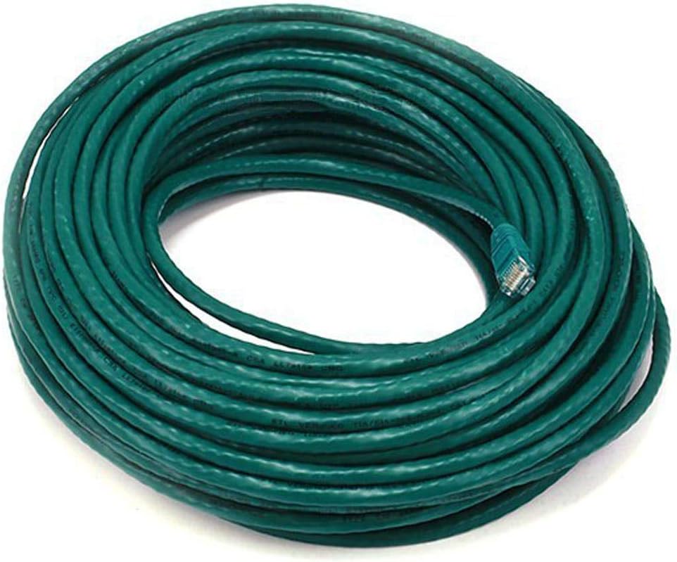 Monoprice Cat5e Ethernet Patch Cable - 75 Feet - Yellow | Network Internet Cord - RJ45, Stranded, 350Mhz, UTP, Pure Bare Copper Wire, 24AWG