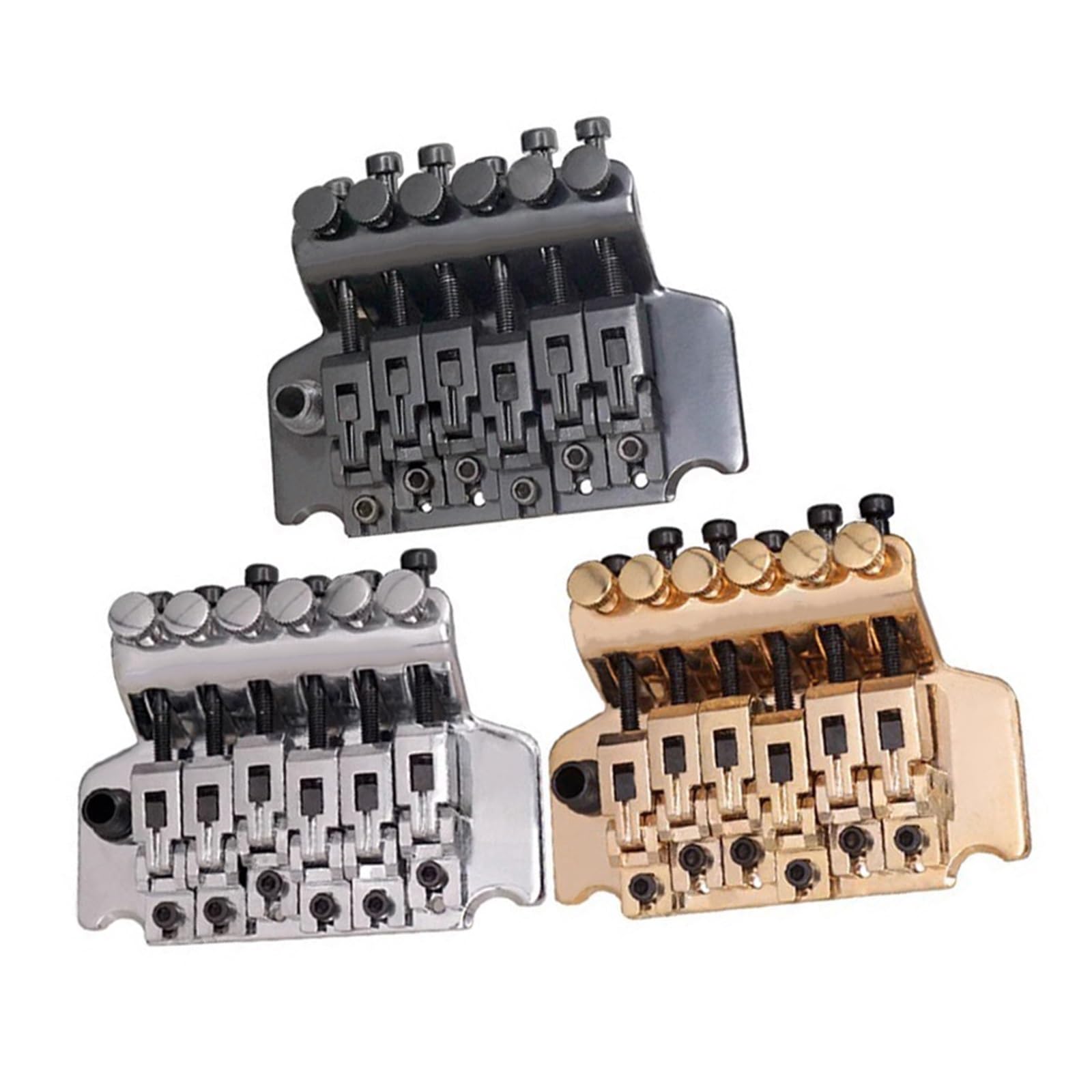 Podwójny Mostek Tremolo Do Gitary Elektrycznej I Kompletne Akcesoria Profesjonalny Mostek Do Gitary Elektrycznej(Gold)