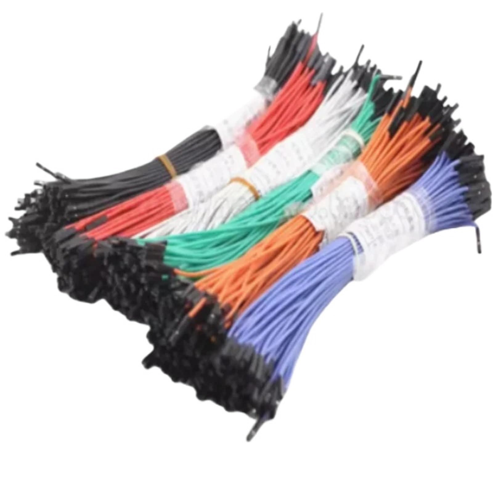 10 pz Filo in Silicone Morbido 1P Cavo Jumper Femmina Maschio Connettore 10/20/30 cm 22awg
