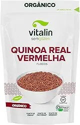 Vitalin Quinoa Real Vermelha Flocos Orgânica 120G