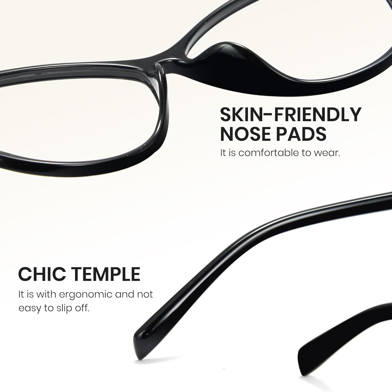 Cyxus Cat Eye Blue Light Glasses for Women Reduce Eye Strain UV Blocking for Computer Screen 8246 - Image 7