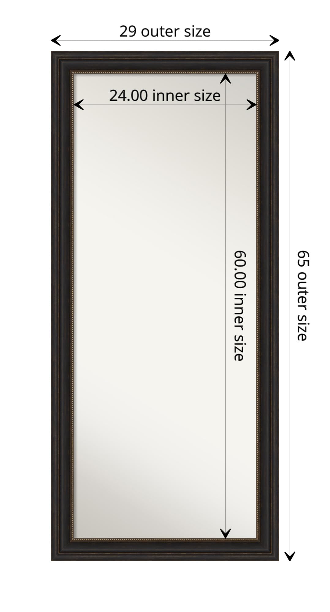 Amazon.com: Amanti Art Bronze Full Length Mirror, 65x29 Accent