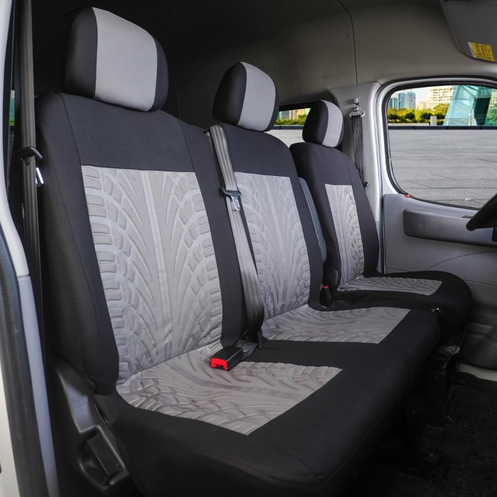 QIZUN 1+2 Car Van Seat Covers for Renault Kangoo (ab Bj.2008+Facelift)