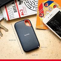 Denon PMA-600NE Vollverstärker mit 70W pro Kanal und Bluetooth & SanDisk Extreme Portable SSD 2 TB Schwarz – Ansicht 7