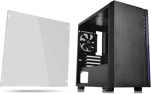 Miniatura 2 de Thermaltake Versa H18 CA-1J4-00S1WN-01 - Gabinete de computadora para videojuegos, Micro ATX, cristal templado, color negro