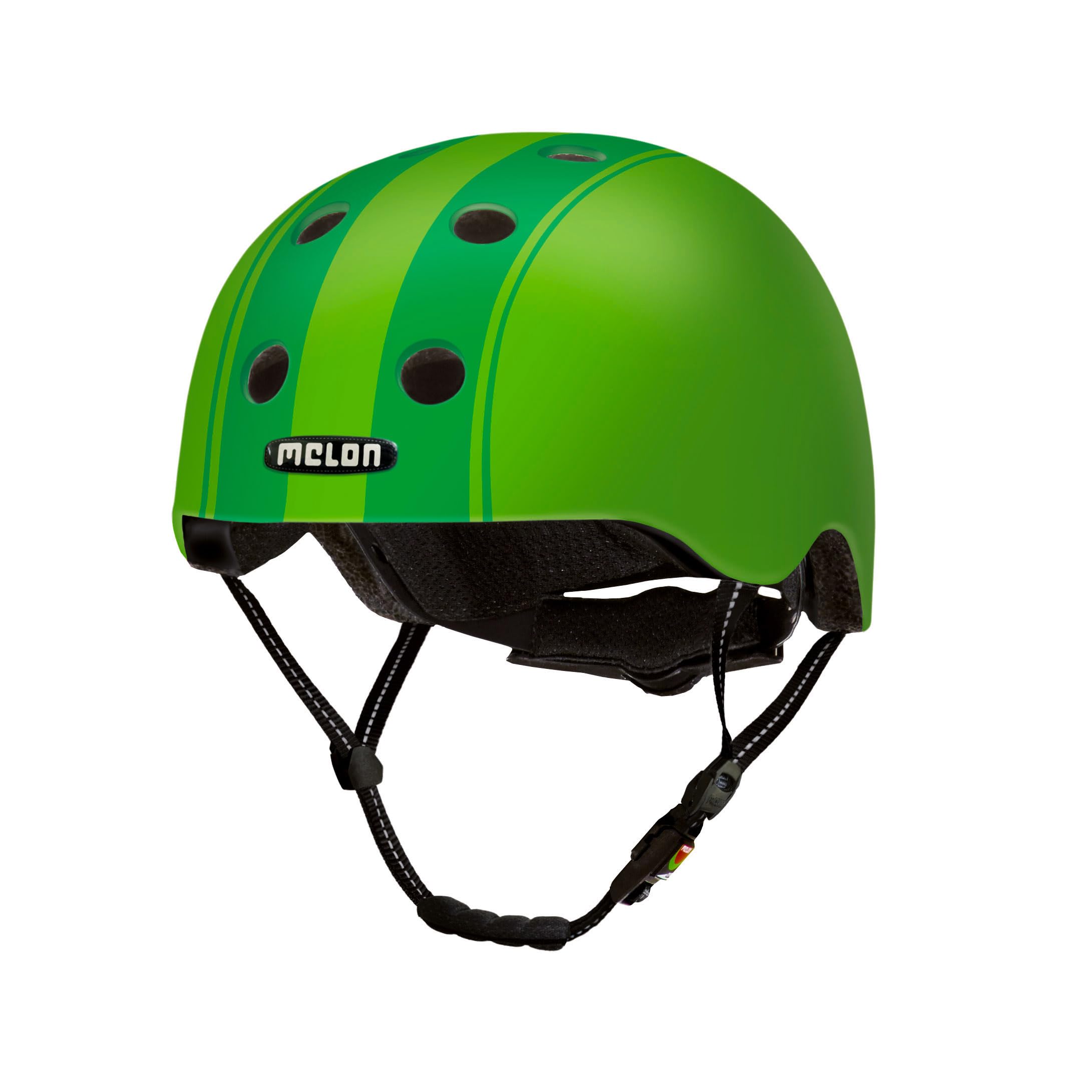 Casco De Bicicleta Melon Urban Active »Double Pink White« Para Mujeres, Hombres Y Niños Talla XL-XXL (52-58 Cm) Blanco Rayas Rosas