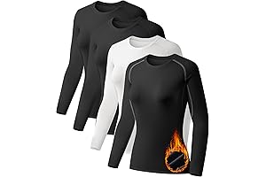 4 Pack Thermal Shirts for Women: Comfy Base Layer Tops for Winter
