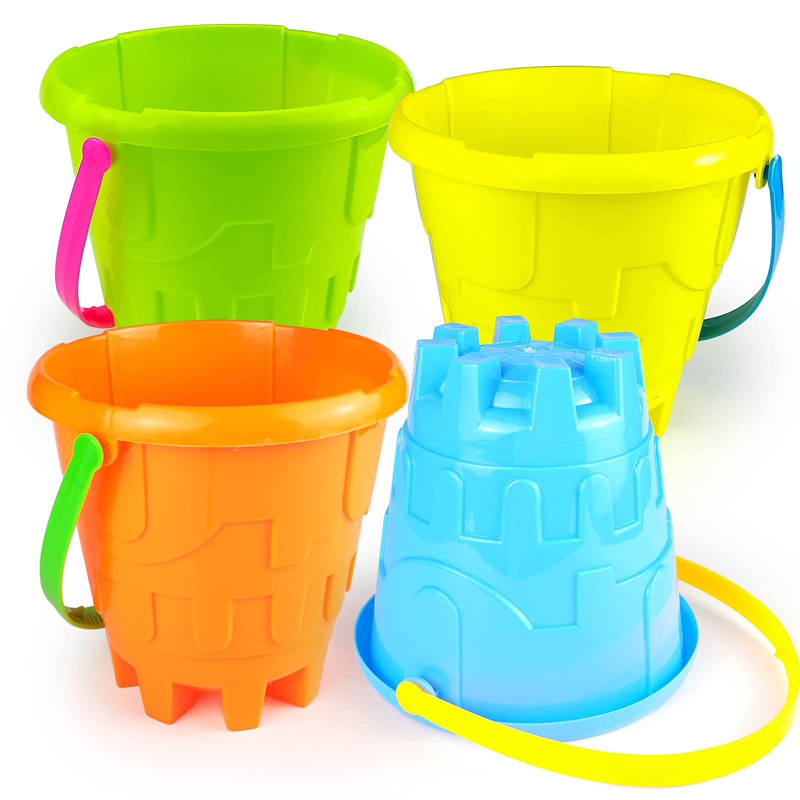Buy Beach Toys Plastic Castle Mold Sand Buckets Beach Bucket Set Sand
