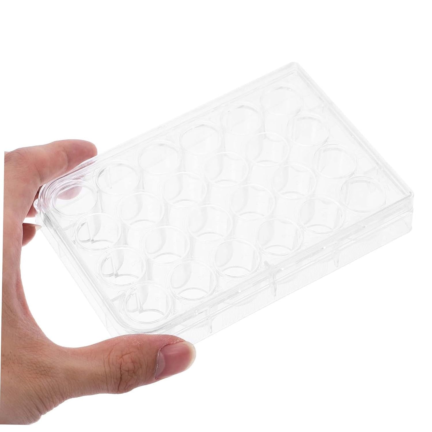 PRETYZOOM 2pcs Cell Culture Plates Lid 24-Hole Laboratory Tissue Culture Trays for Lab Analysis and Experiments