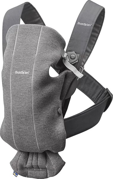 BabyBjörn Mochila Portabebé Mini 3D Jersey Gris Oscuro
