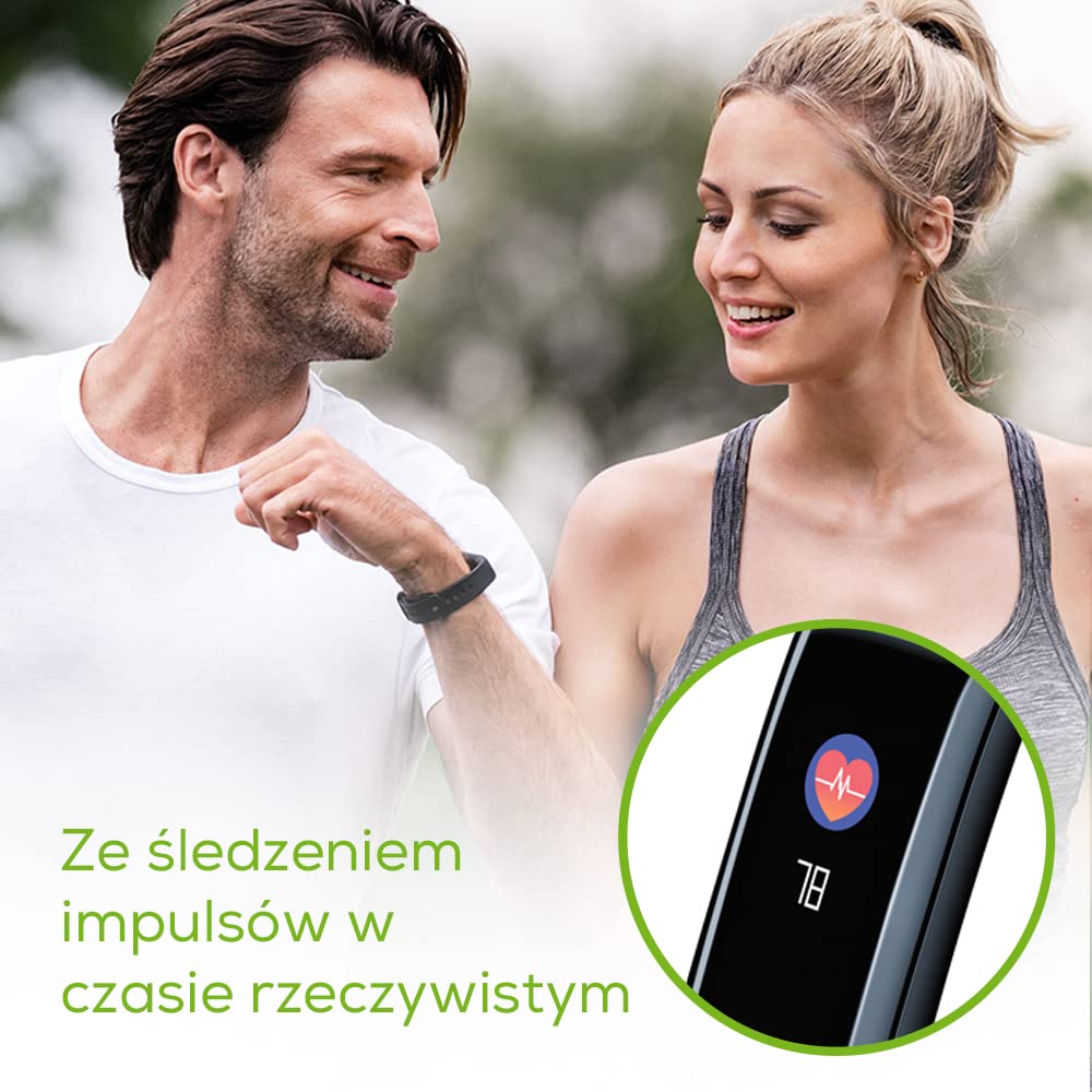 Beurer AS 98 monitor aktywności, bransoletka fitness z pomiarem tętna i monitorowaniem snu, do optymalnej kontroli ruchu z kolorowym wyświetlaczem dotykowym i aplikacją 676.68, 1 sztuka (1 opakowanie)