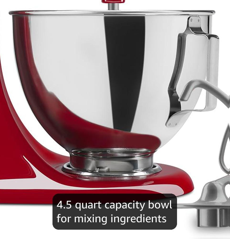 Amazon.com: Kitchen Aid Tilt-Head Stand Mixer 4.5 Quart KSM85PBER
