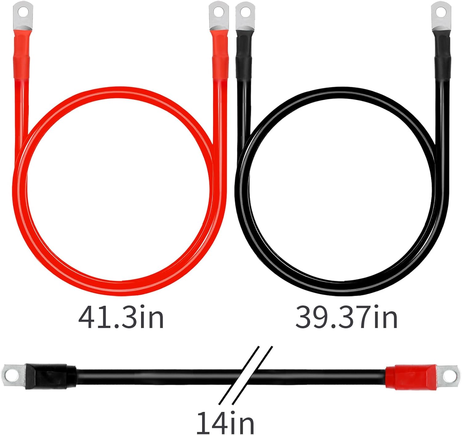 MDEOOSKY Heavy Duty 4 Gauge Golf Cart Battery Cable 7 PCS Set, Replacement for Club Car DS & Precedent 48V (1994-Up) Gas & Electric Models