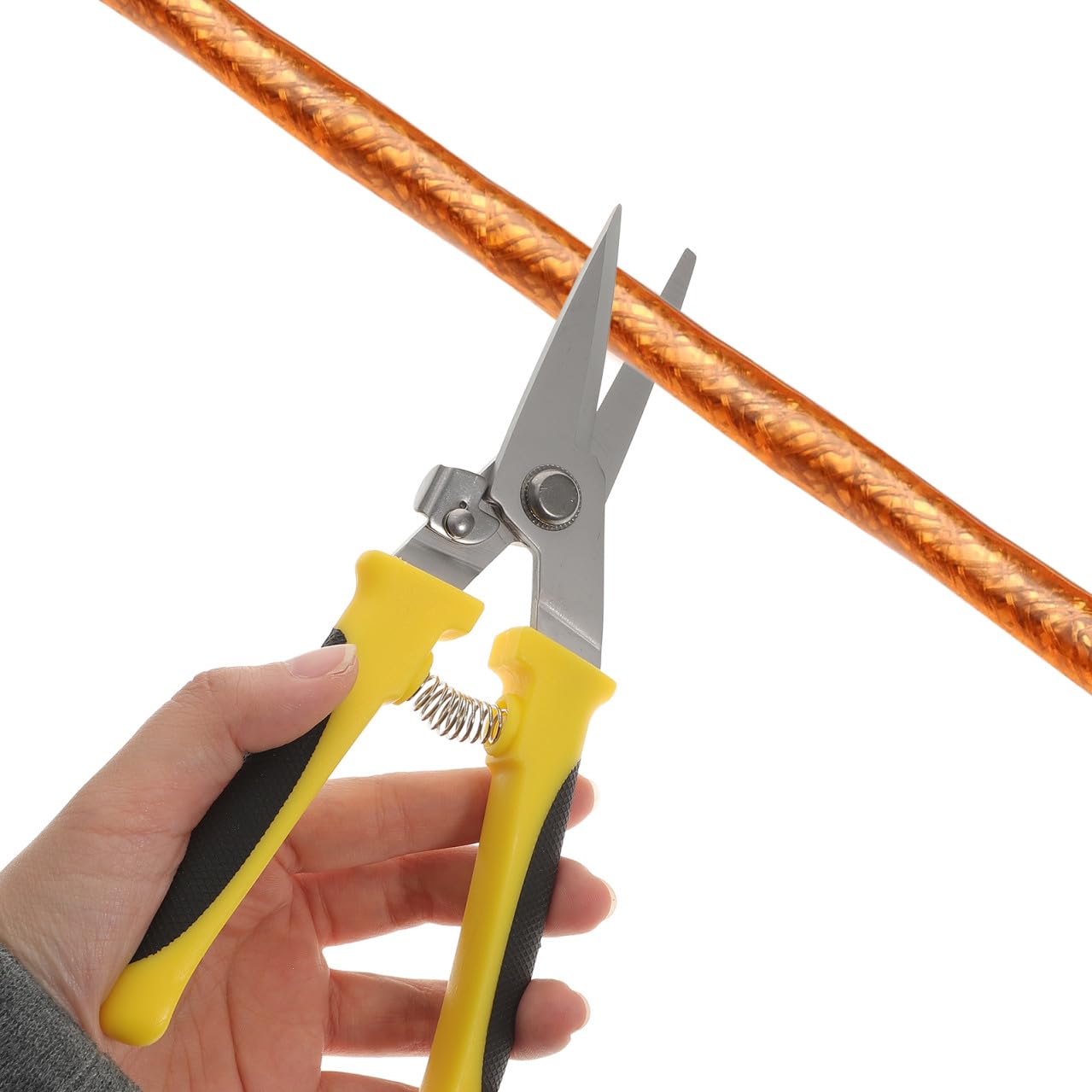 Veemoon Tijeras Cortametales Industriales 2 Piezas Cabeza Recta Acabado Bruñido Acero Inoxidable Resorte Automático Ergonómicas Para Construcción y Techos Uso Profesional