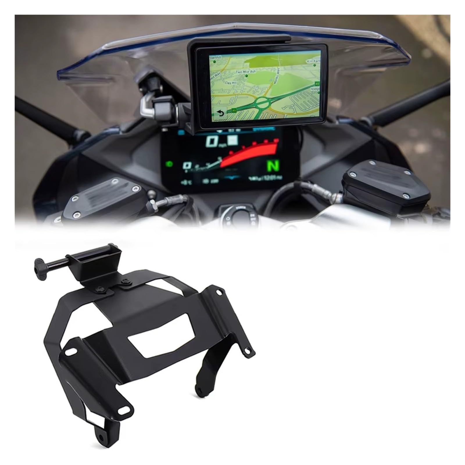 Per BMW R1250R R 1250 2019-2022 Supporto Per Telefono Moto Per Piastra Di Navigazione GPS Staffa In Alluminio CNC staffa gps moto(C)