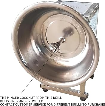 Coconut Grater, Electric Stainless Steel Coconut Scraper Peeler for Commercial Use in Processing Stores and Restaurants