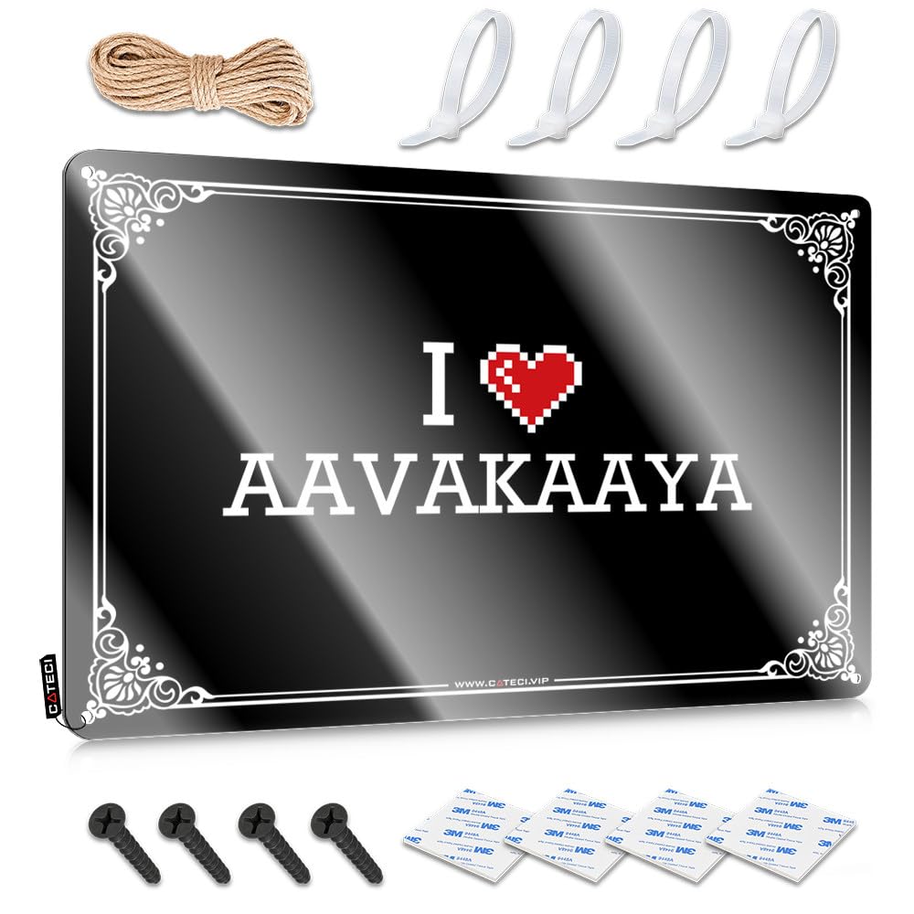 Fzfn Boys Colour Retro Wall Decor Indie Wall Decor | I Love Aavakaaya Awesome For Stair Home(30X40cm)