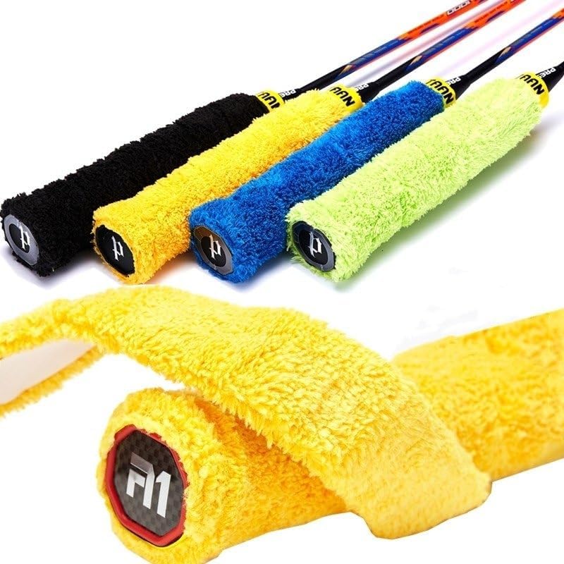 Badminton Racket Towel Grips Pack of 1 | Short Length & Long Length, Racquet Grip, Anti-Skid Cotton Towel Grip for Racquet, Sweatband Tape for Tennis Racket, Fishing Rod (27.5 Inch-image-11