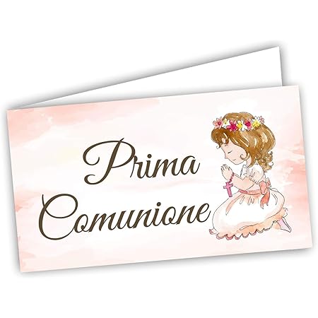 Bigliettini Bomboniera Prima Comunione Bigliettini Per Fazzoletti Per Confetti E Sacchetti Confetti 60 Pezzi Pretagliati Stampa L Interno Con Link E Il Foglio Di Prova Per Non Sbagliare Amazon It Casa