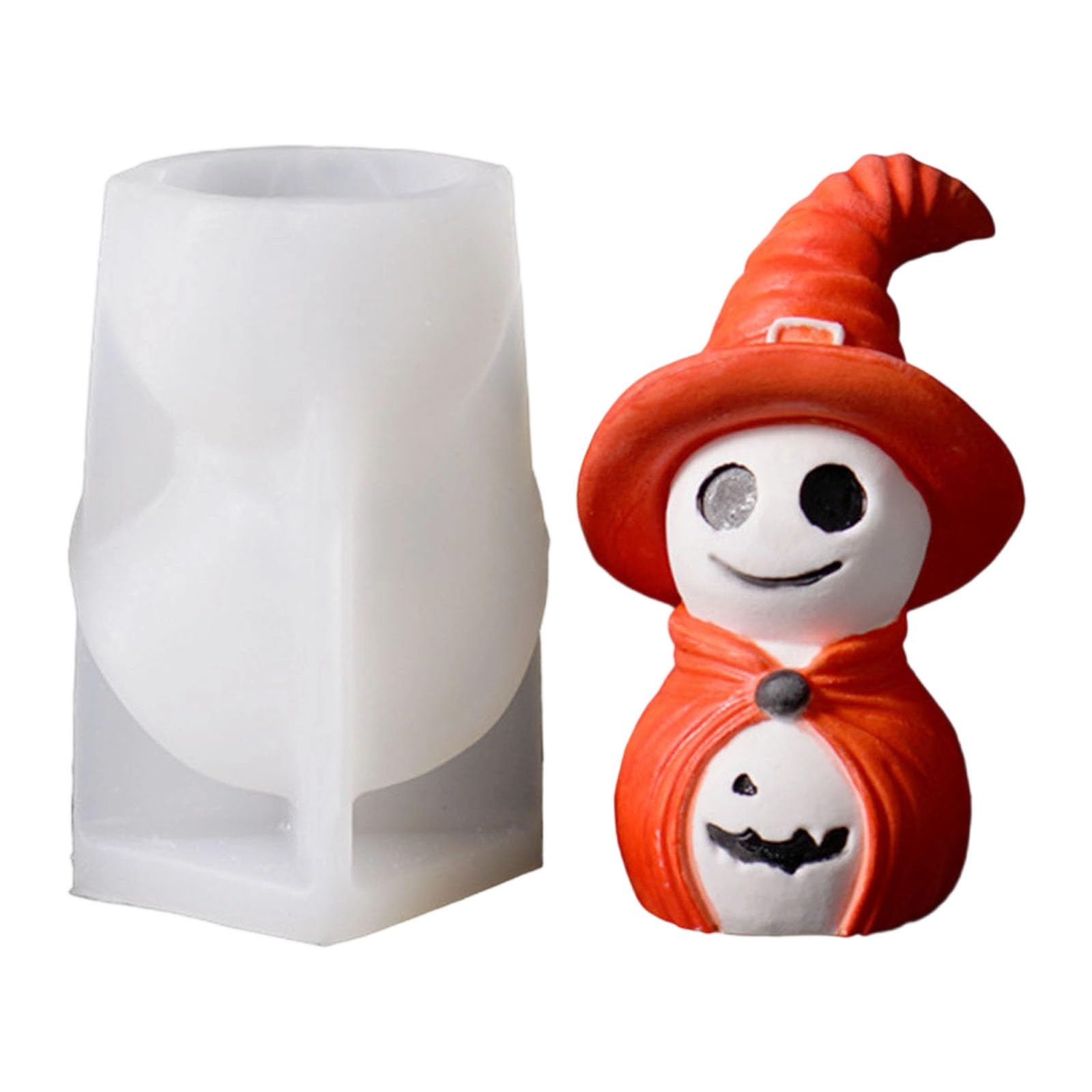 Kalttoy Halloween Cloak Pump Halloween Silicone Molds Ghostly Pumpkin Silicones For Epoxy Resin Soap Chocolate Baking Silicone Molds