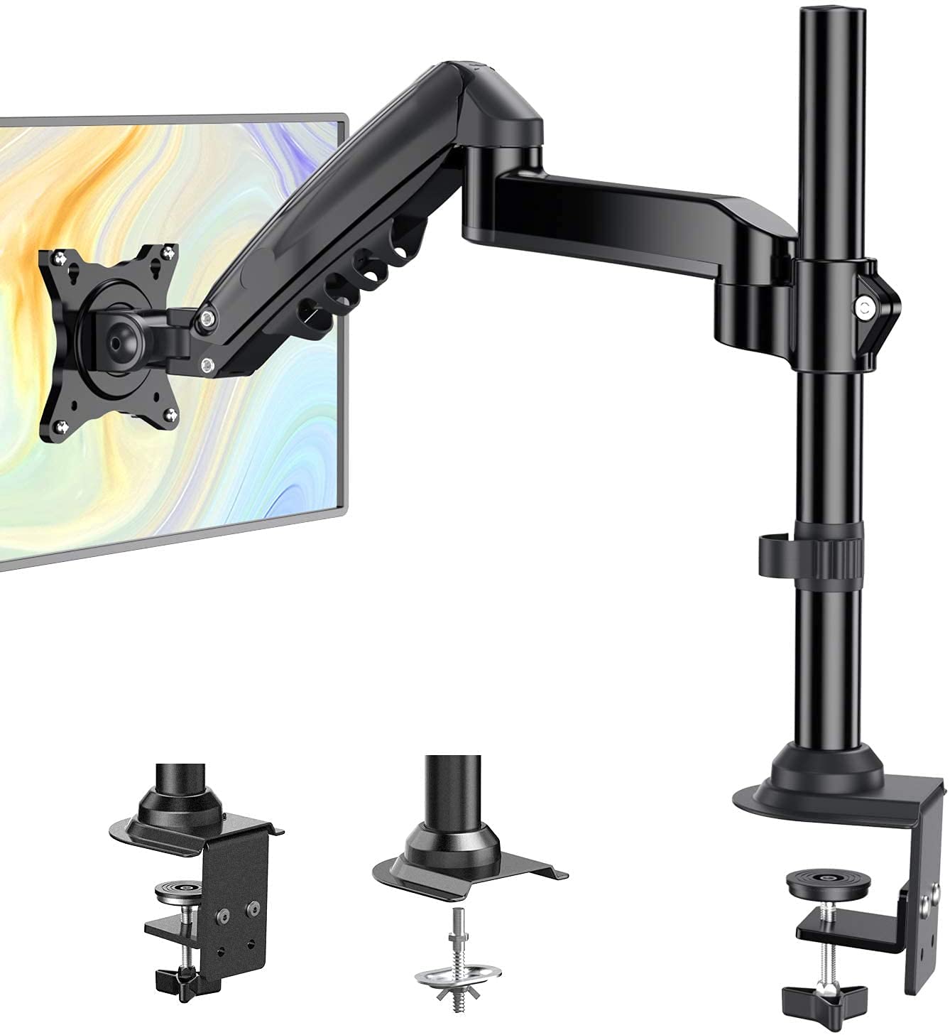 Buy ErGear Single Monitor Arm, Adjustable Spring Monitor Desk Stand