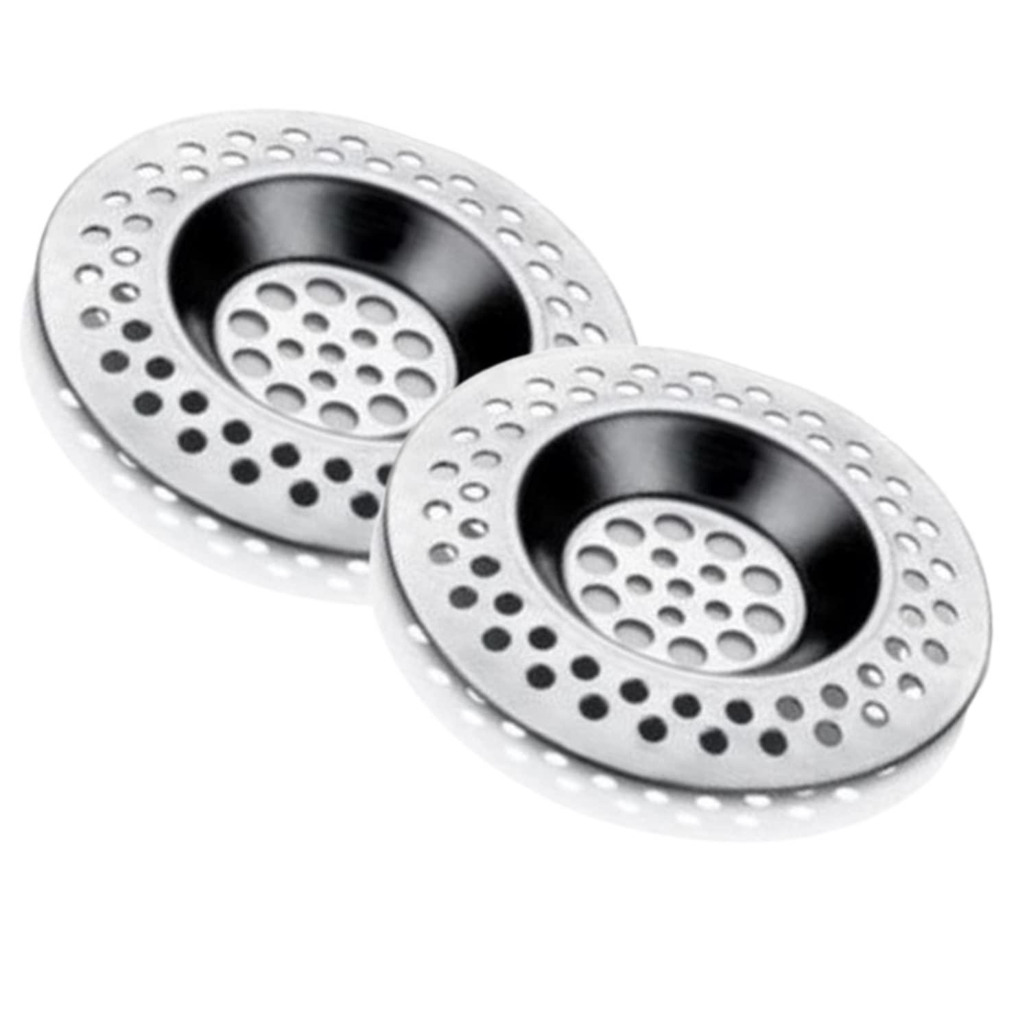 Easyso Lavabo Süzgeci Evye Süzgeç 2'li SET 8 cm Pratik Mutfak Aleti Banyo/Küvet Delikleri Gider Temizliği Uzun Ömürlü Metalik Süzgeç