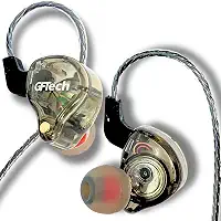 Fone In Ear Monitor de Áudio Retorno de Palco com Isolamento Acústico Alta Definição - GFTech (Grafite)