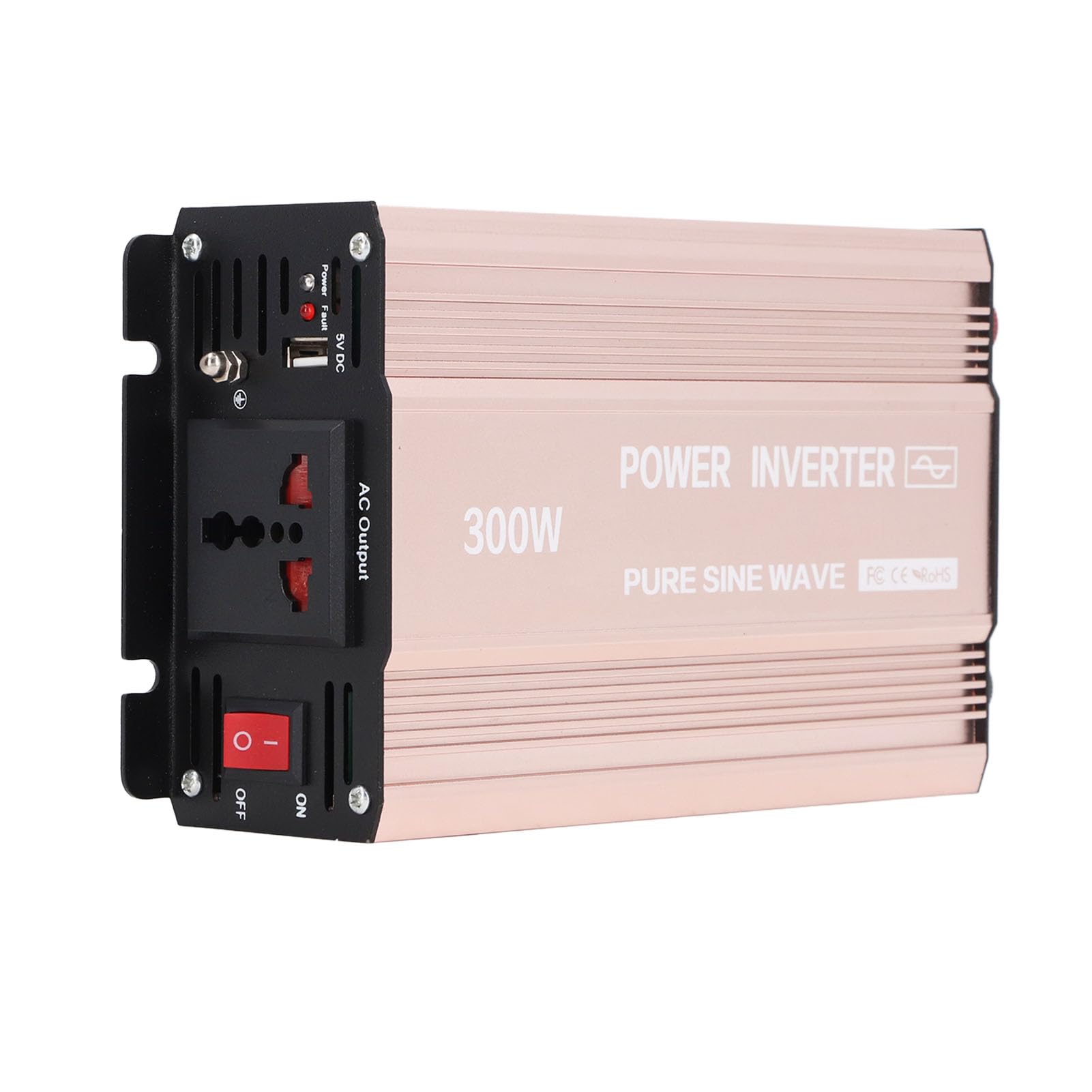 Inversor de Onda Sinusoidal Pura, Inversor de Onda Sinusoidal Pura para Automóvil, Salida de 220 V, Alta Eficiencia con Pantalla LCD para Panel Solar Fotovoltaico (48V a 220V)