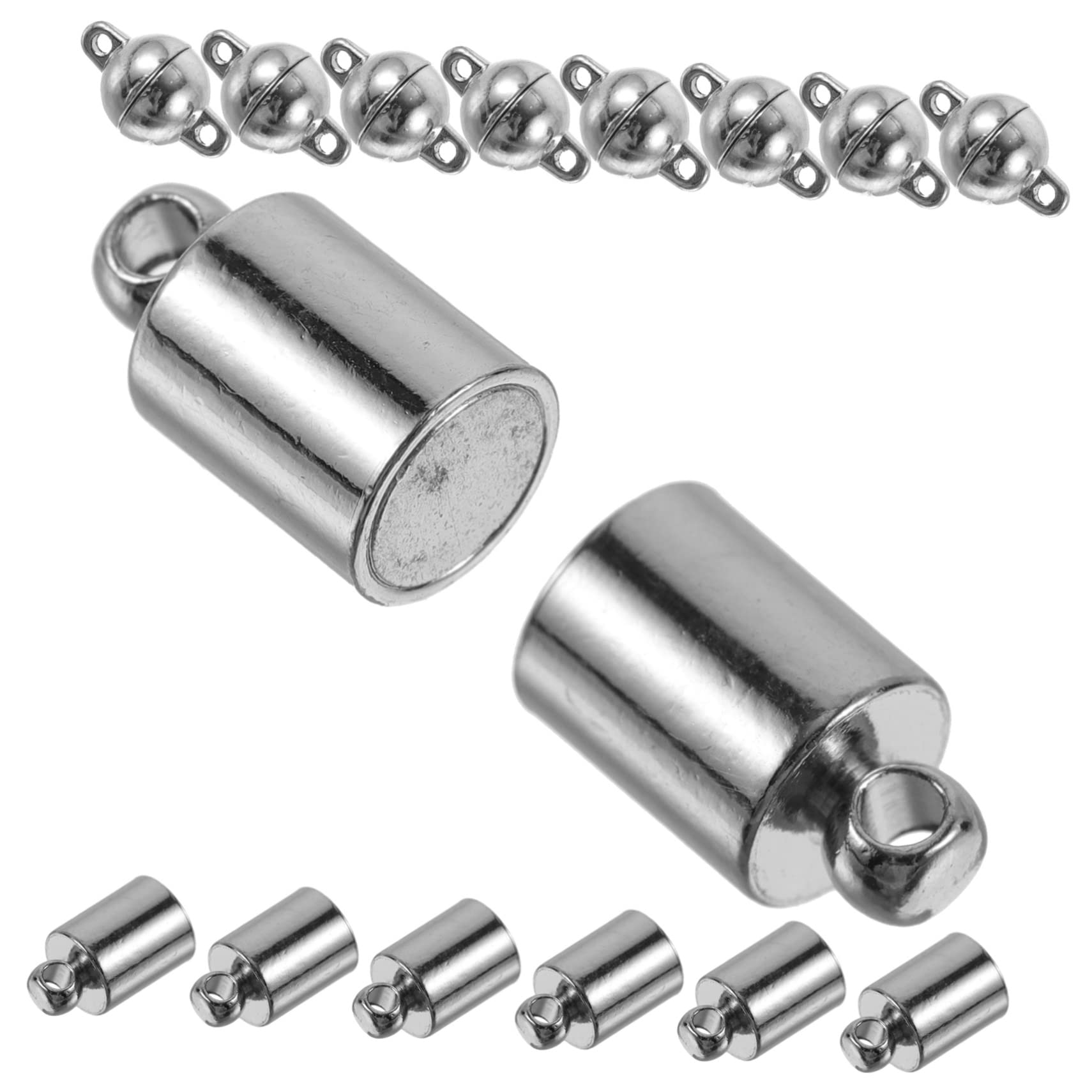 VILLCASE 120piezas Enganches Magnéticos Para Joyería De Conectores Para Collares y Pulseras Accesorios Para Manualidades Diseño Único y Duradero Para y Reparaciones De Joyas