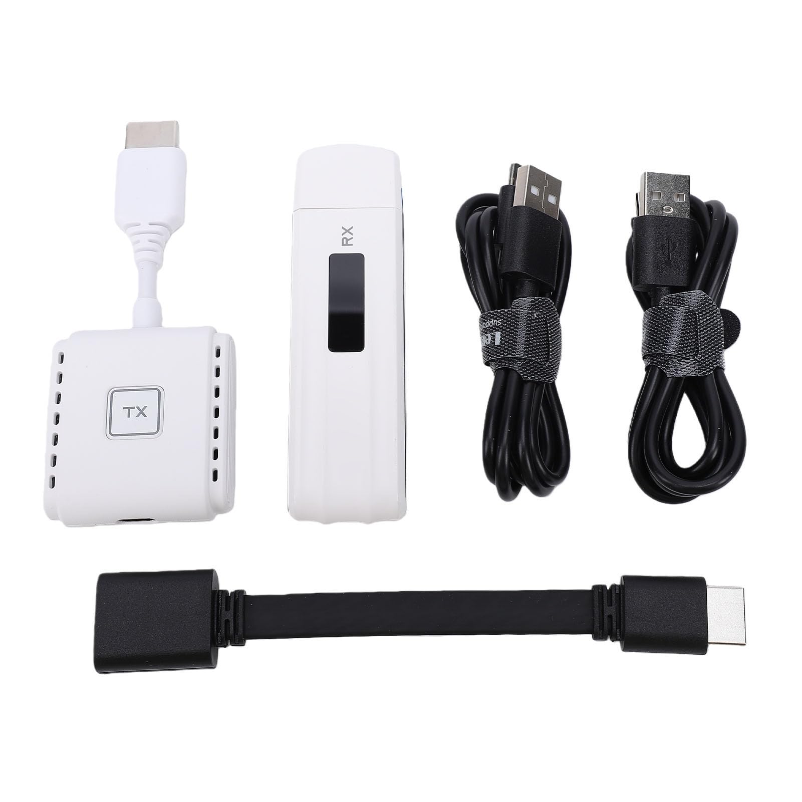 Jectse Bezprzewodowy Nadajnik i Odbiornik USB C na HD, Adapter Wyświetlacza P200 HDMI, Wejście Dekodujące 4K i Wyjście 1080P, Przesyłanie Strumieniowe Wideo i Audio z Laptopa TV Box do